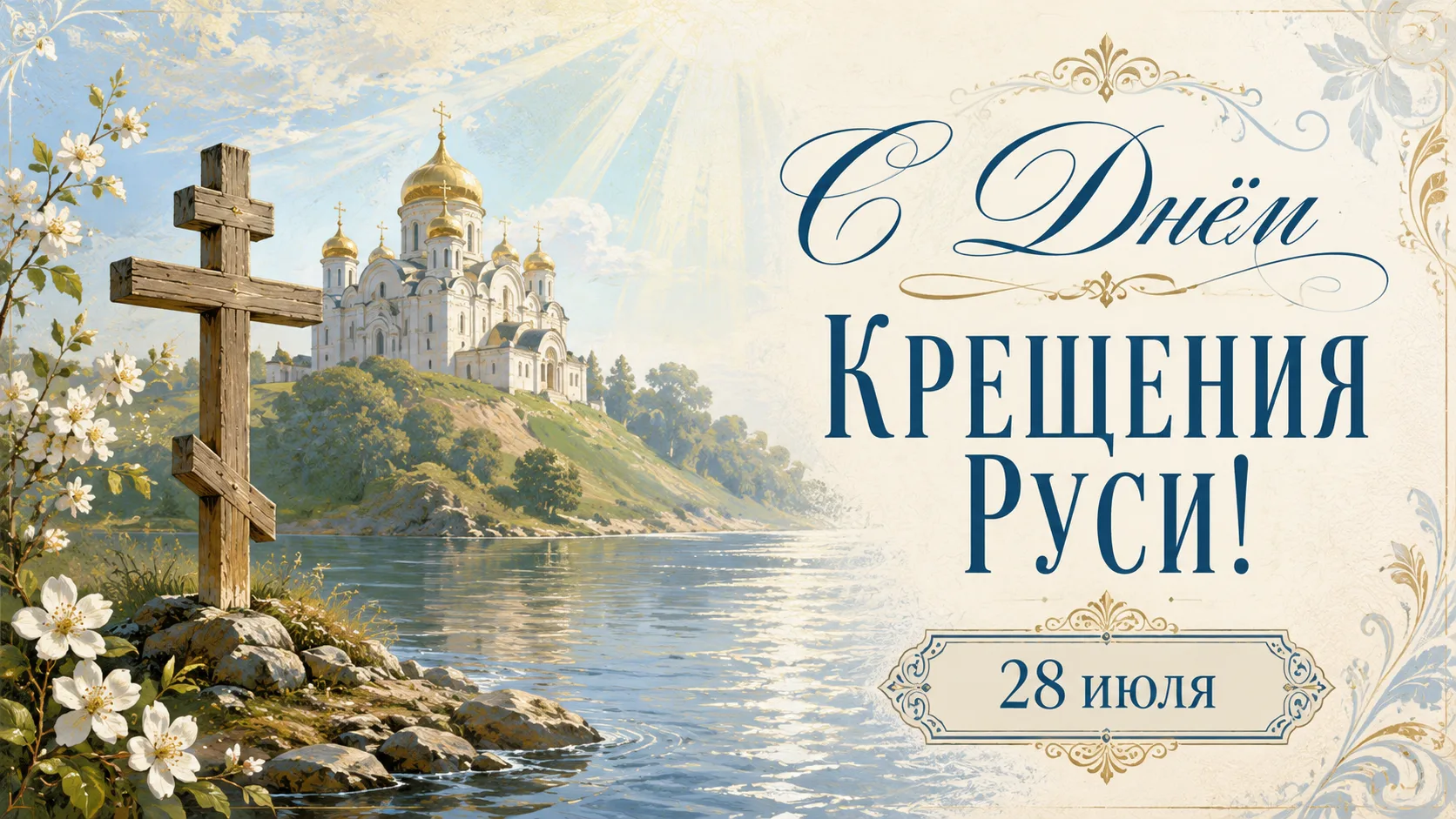 С Днём крещения Руси! ✨️

💌 Открытки в МАХ – Подписаться