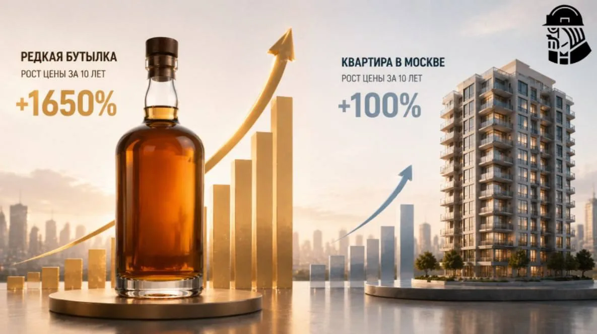 ✅
 Коллекционный алкоголь оказался выгоднее недвижимости — цены взлетели до 500%

➖
 За последние 10