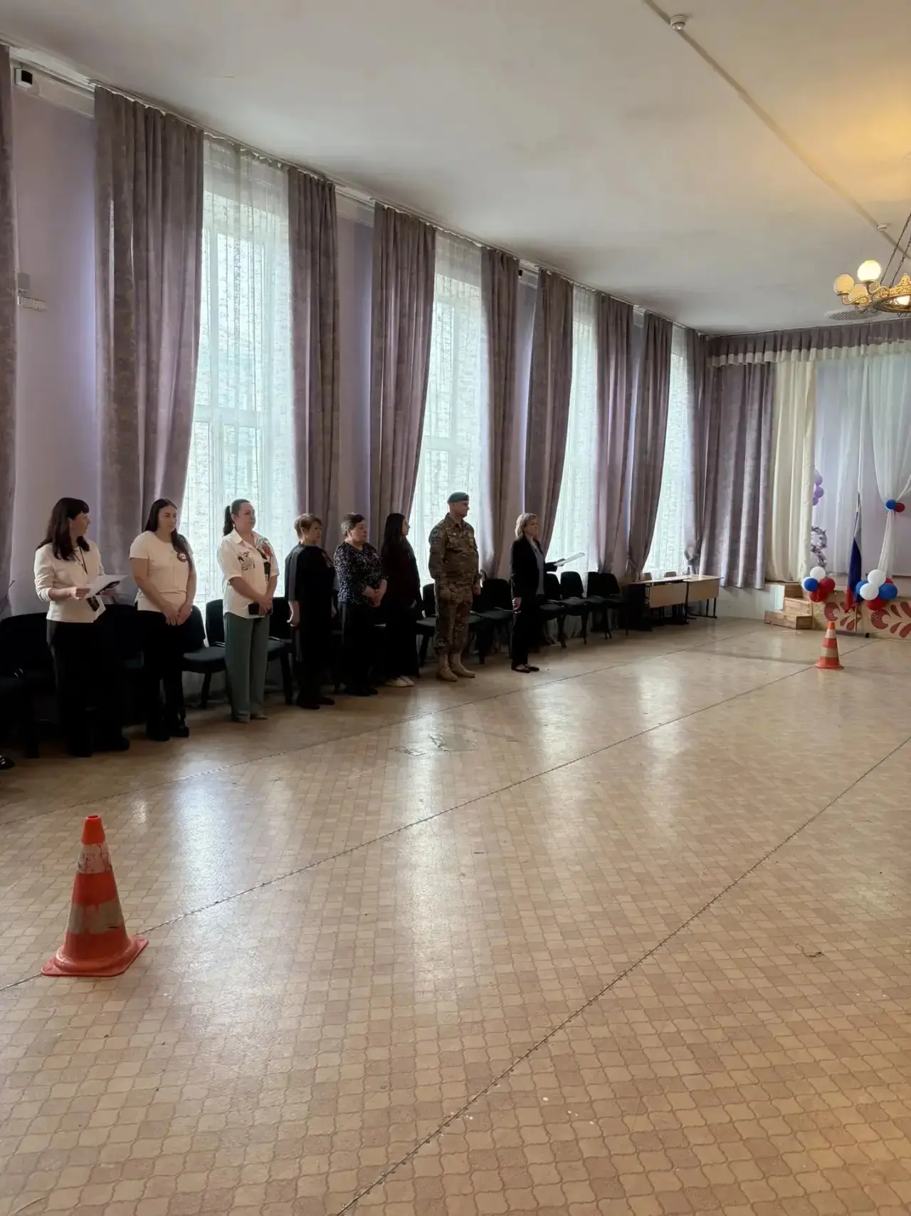 🇷🇺Сегодня в начальной школе в преддверии Дня Великой Победы прошёл традиционный Парад Победы с испол