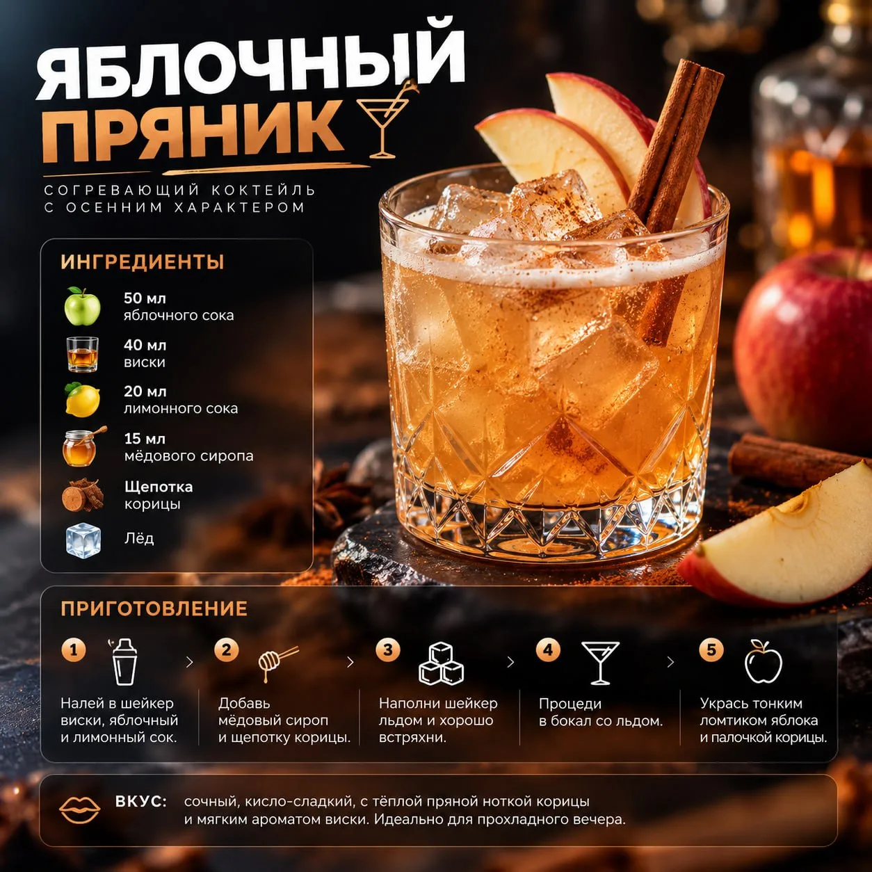 🍏 «Яблочный пряник» 🍸