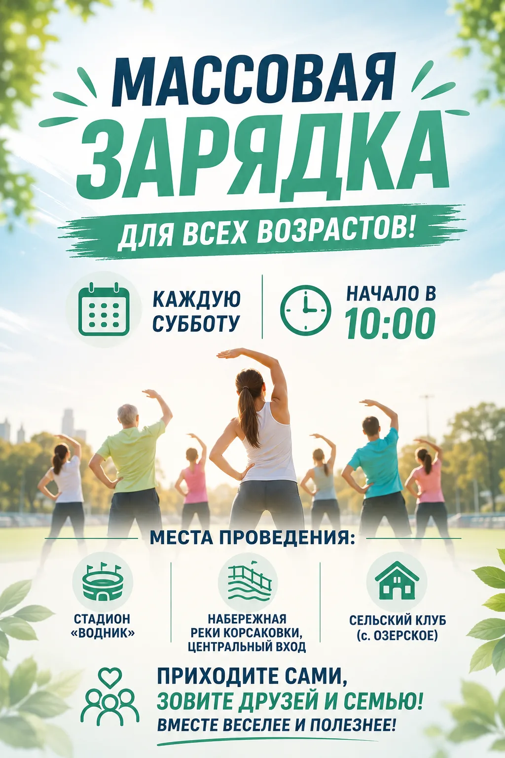 Приглашаем на зарядку!