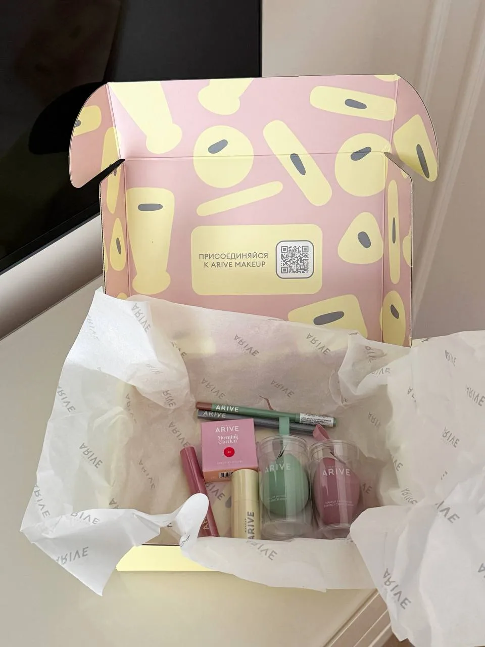 — Upacking подарочка от arive makeup ❤️