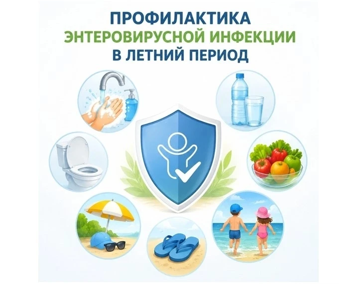 ⚡ Осторожно, энтеровирус! Как защитить себя и детей летом? ⚡ 
 
Лето — пора купания, свежих фруктов 