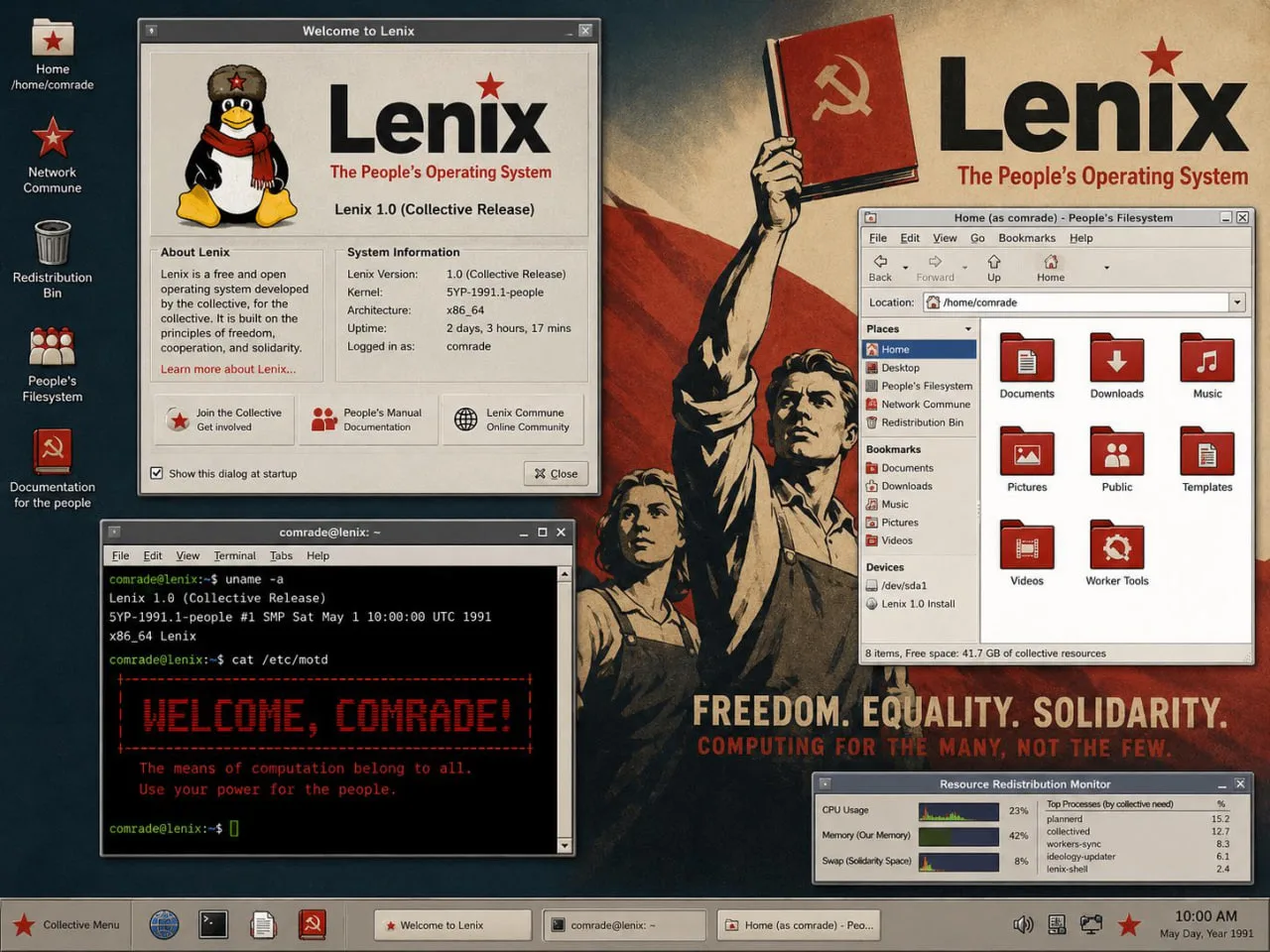 Marxsoft Lenix + Kollektiv Desktop Environment (KDE)

🐧Обсудить в Чате Linux