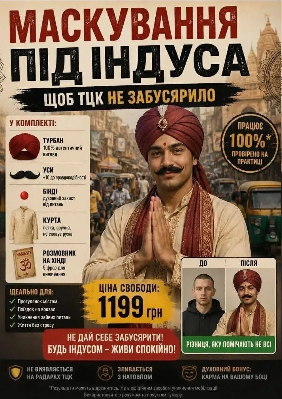 Маскируйся под индуса и живи спокойно.