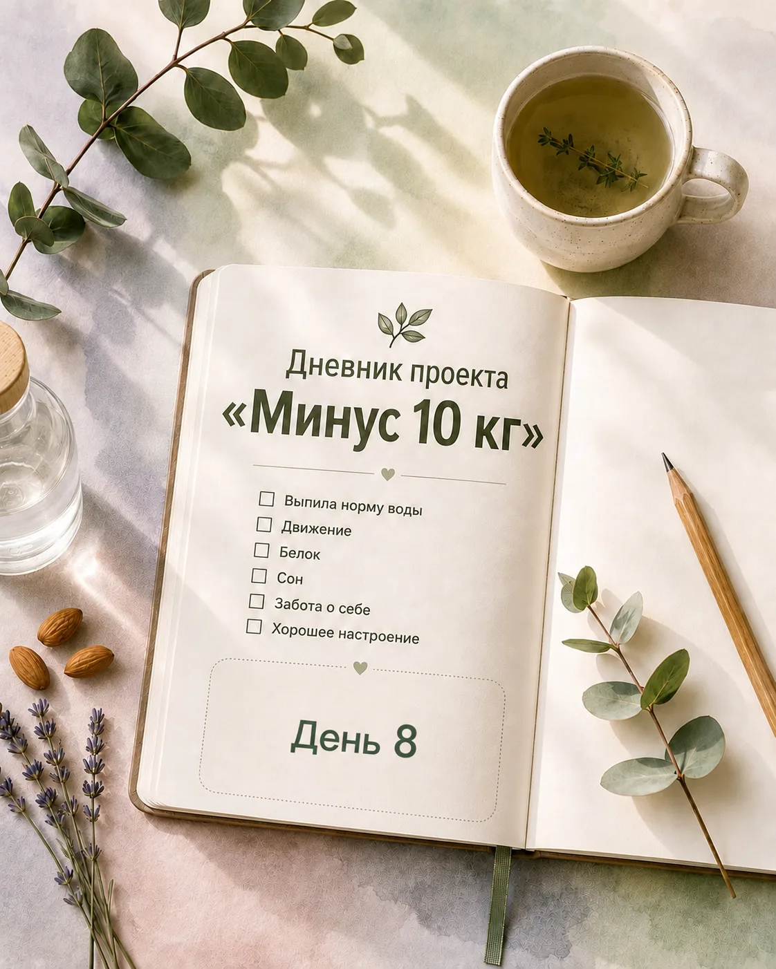 🎉 Первая неделя проекта «Минус 10 кг к операции»