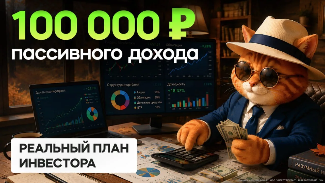 💰 Сколько нужно для пассивного дохода 100 000 ₽ в месяц?