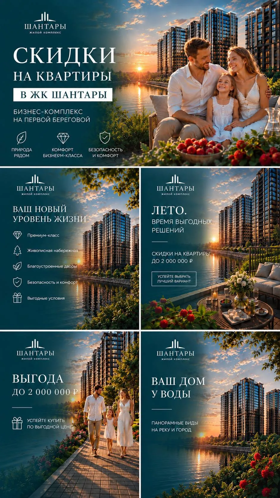 Летние предложения от жилого комплекса «Шантары».