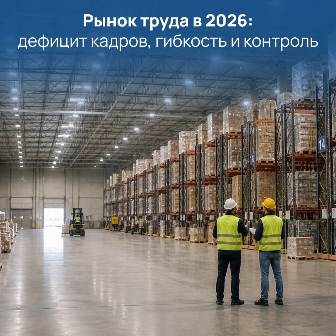 Рынок труда в 2026: дефицит кадров, гибкость и контроль

Рынок рабочего персонала в 2026 году продол