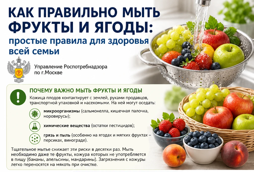 Как правильно мыть фрукты и ягоды: простые правила для здоровья всей семьи🍎🍐🍇  Фрукты и ягоды – ценн