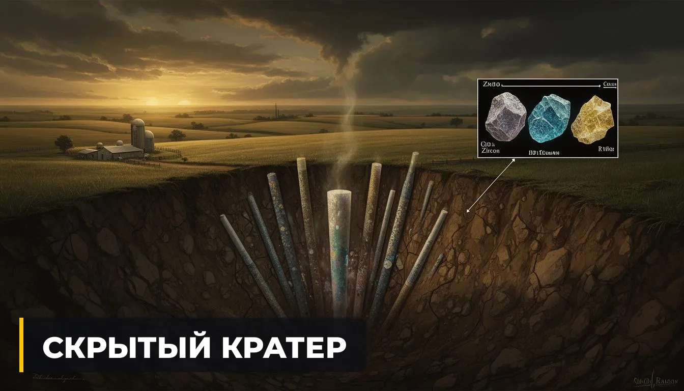 🇺🇸 СКРЫТЫЙ КРАТЕР В ОКЛАХОМЕ СВЯЗАЛИ С ДРЕВНИМ ВЫМИРАНИЕМ