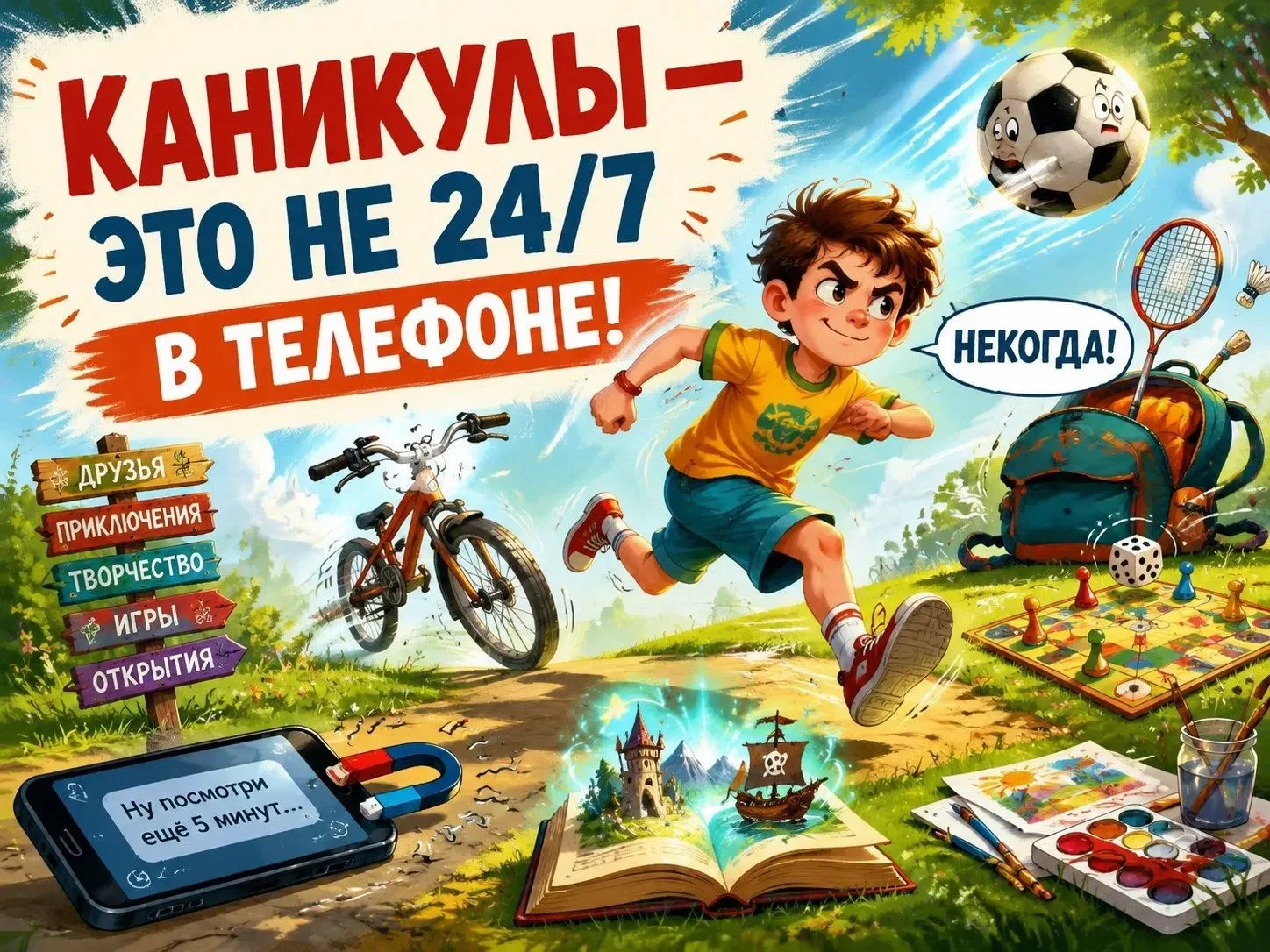 ☀️Чем занять ребёнка в последние дни каникул без гаджетов?