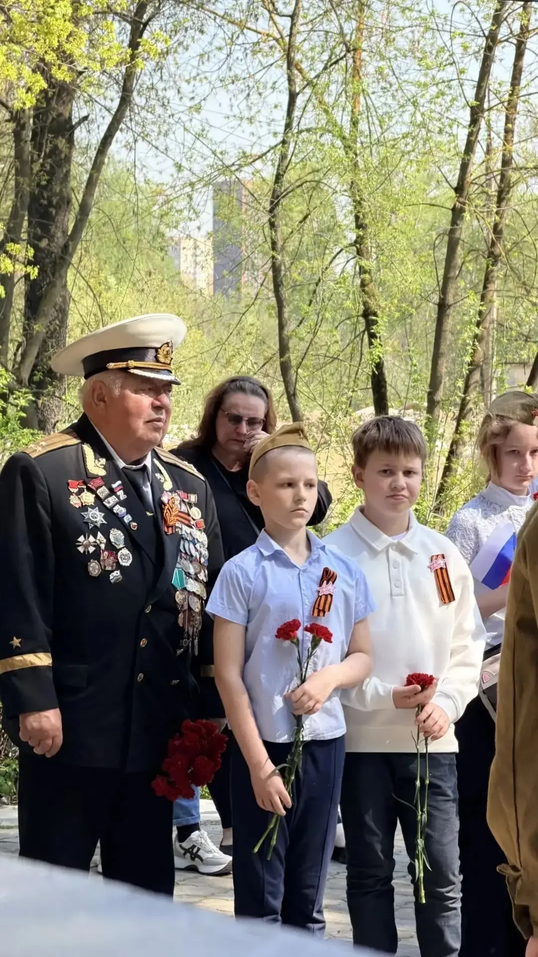 Мы помним! Мы гордимся! Традиционный митинг ко Дню Победы в школе.   В нашем учебном заведении уже с