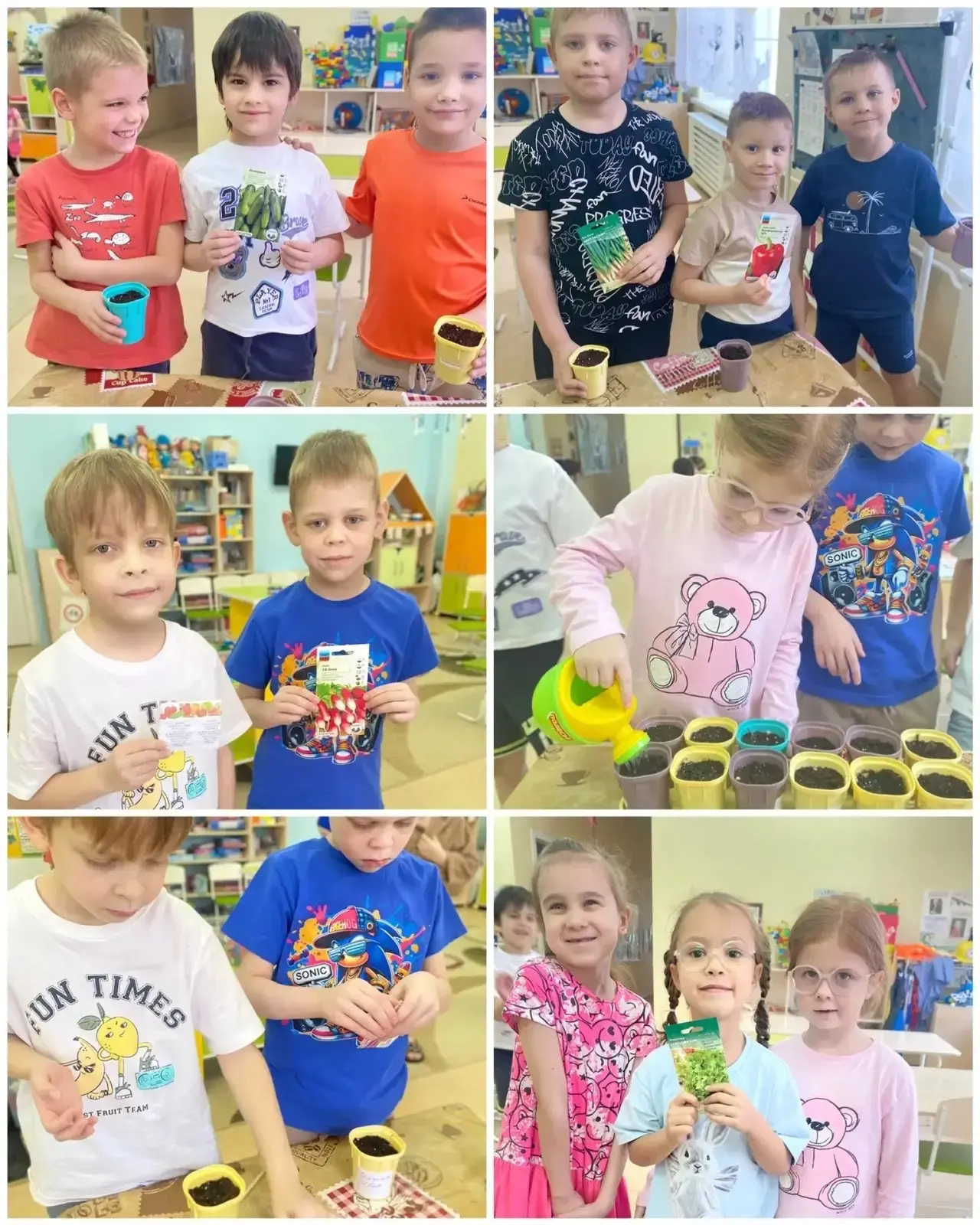 Наш огород на окошке в группе Умки! 🌼
