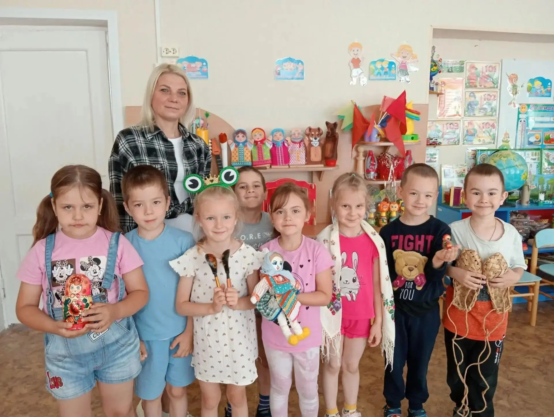 🔶 «Волшебный мешочек»
Воспитанники детского сада продолжили знакомство с традициями и культурой рус