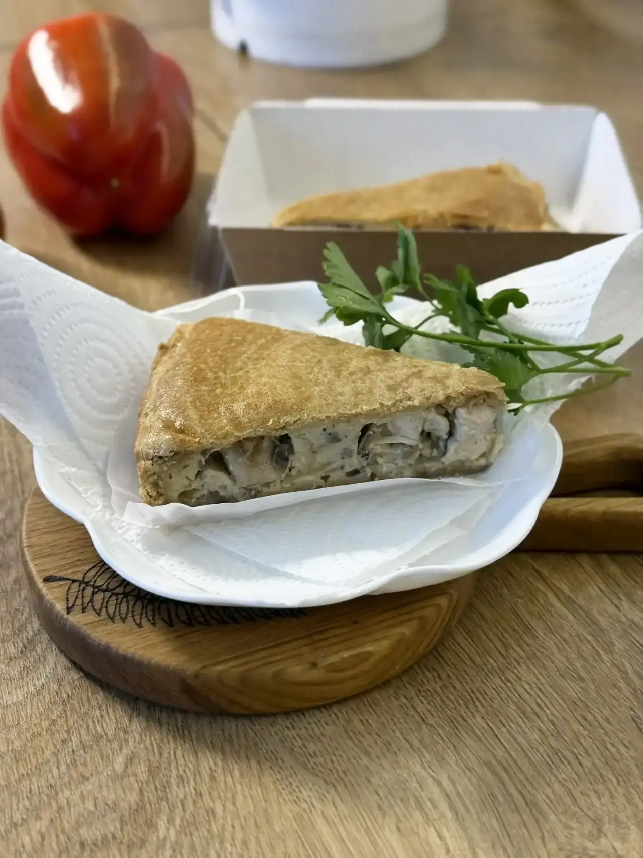 🥧Песочный ПП-пирог с курицей и грибами завтра в наших отделах