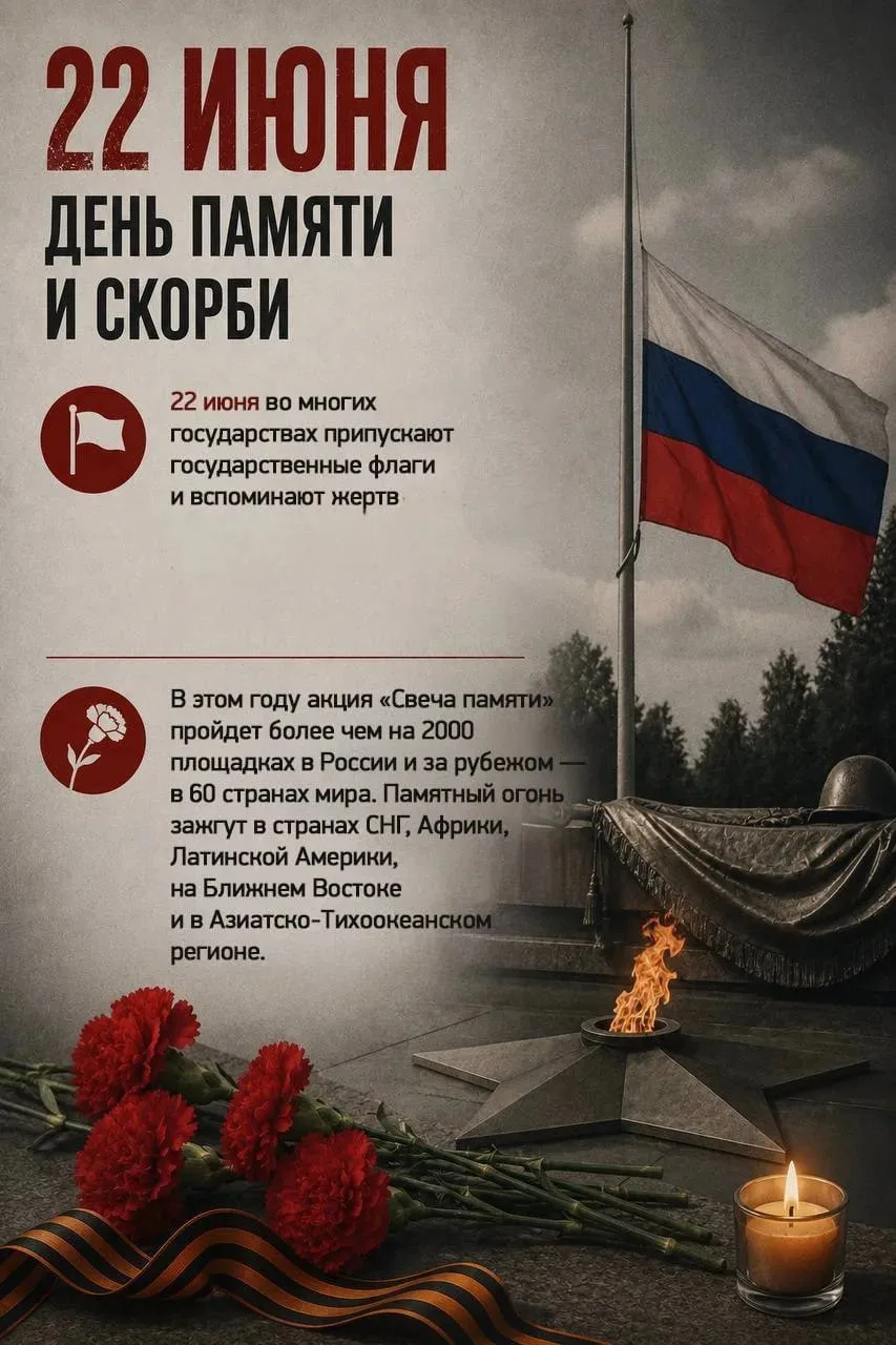 🥀85 лет назад началась Великая Отечественная война, которая унесла жизни миллионов.

Сегодня — День