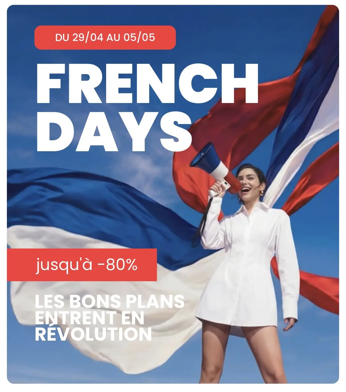 Межсезонная распродажа

С сегодняшнего дня и до 5 мая во Франции проходят French Days. Межсезонная р