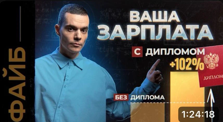 Недавно посмотрел подкаст Файба про образование – «Почему вы учились зря?»