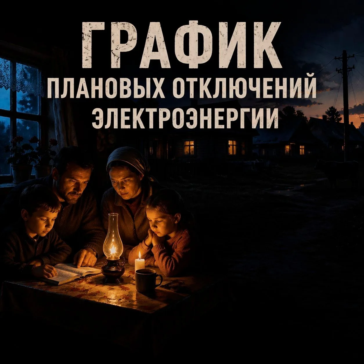 ⚠️ Важное уведомление! Отключение электроэнергии ⚠️