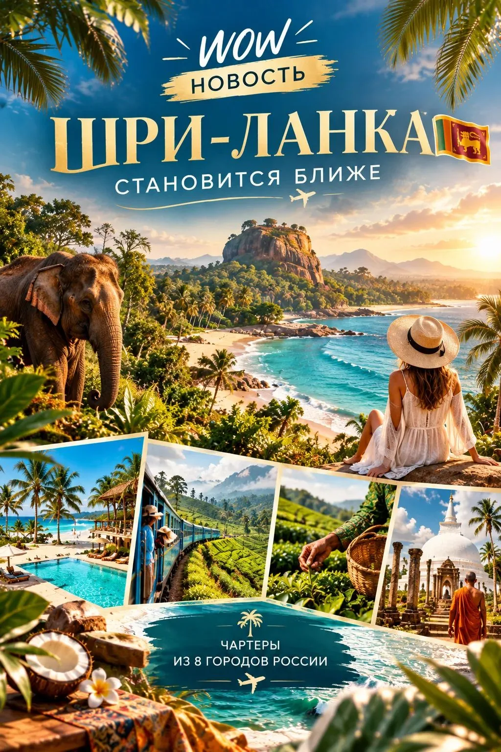 🌴 Шри-Ланка становится ближе 🇱🇰✈️