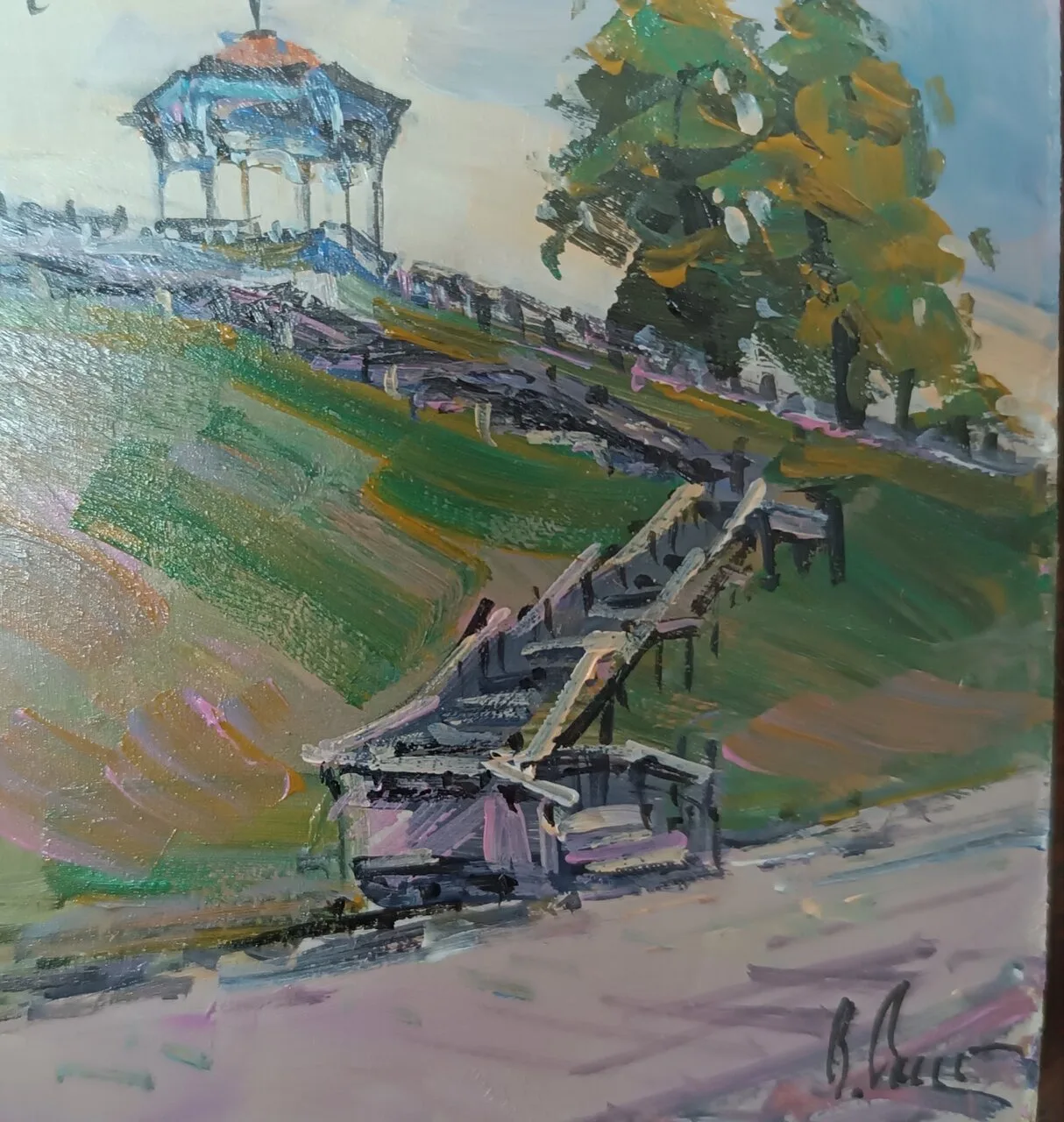 В. Смирнов. Набережная. Кинешма. К. акр. 2026 г.