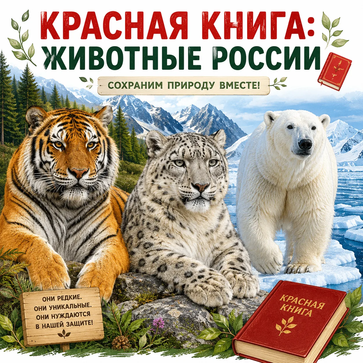 🐾Красная книга: животные России