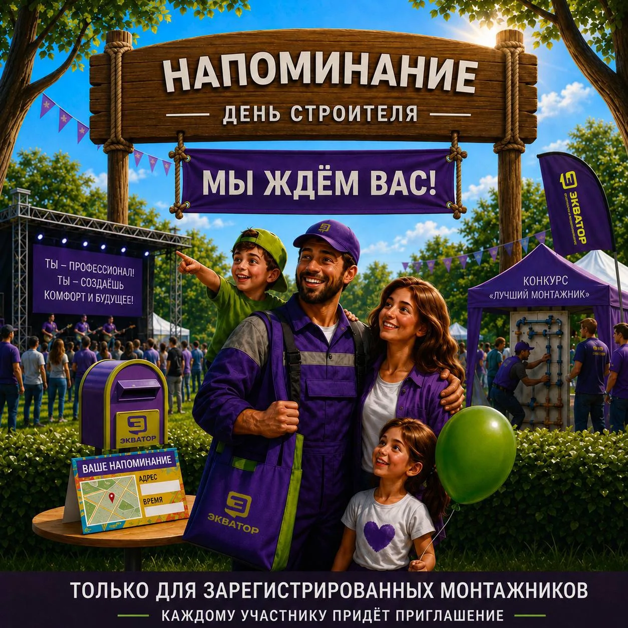🎉 9 АВГУСТА — ДЕНЬ СТРОИТЕЛЯ!