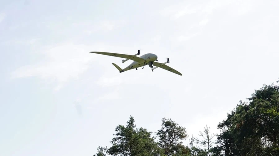 Немецкая оборонная компания Wingcopter представила тактический разведывательный беспило...