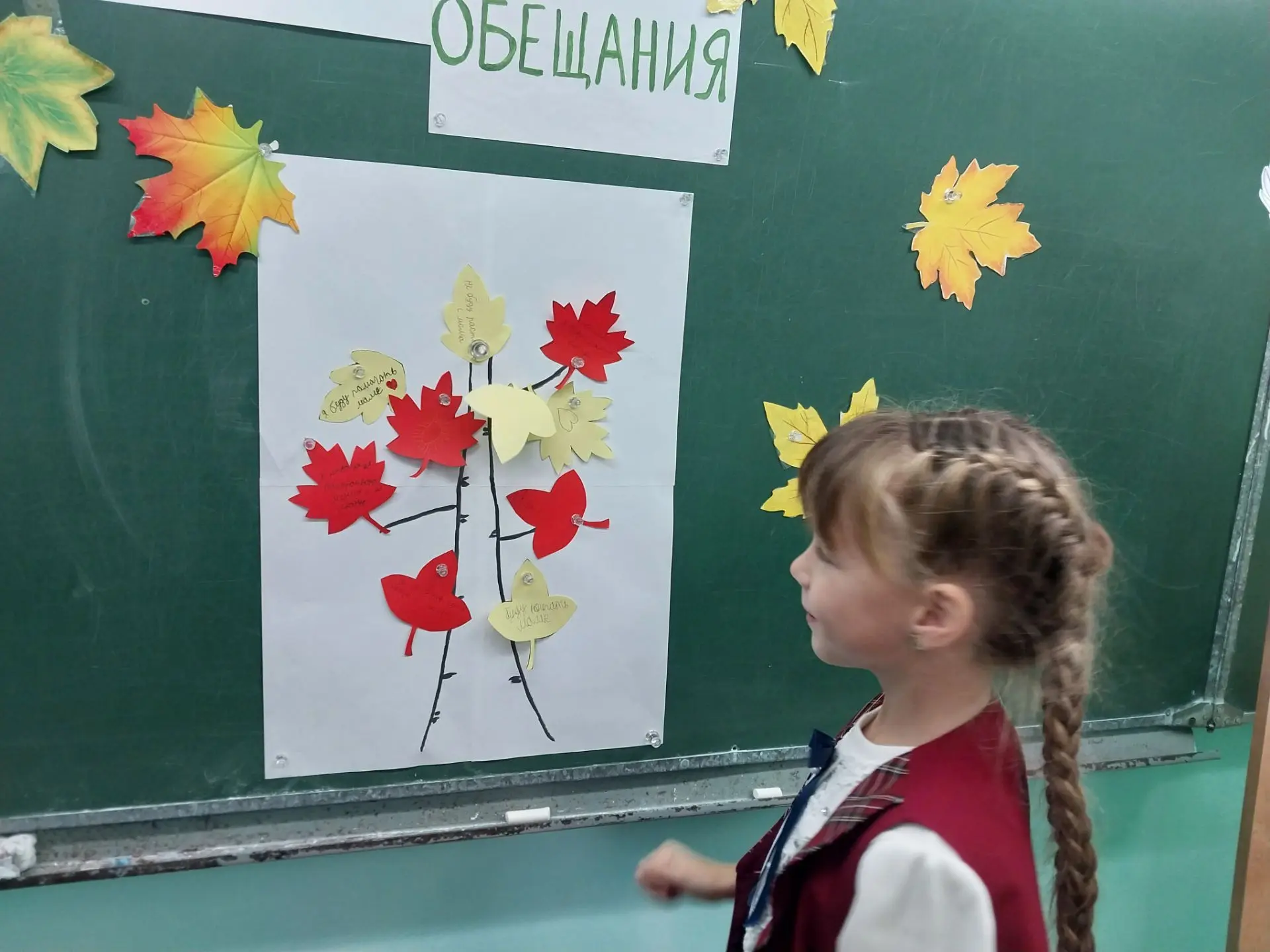 "Дерево мира, листья обещания" : первоклассники дали свои первые школьные клятвы