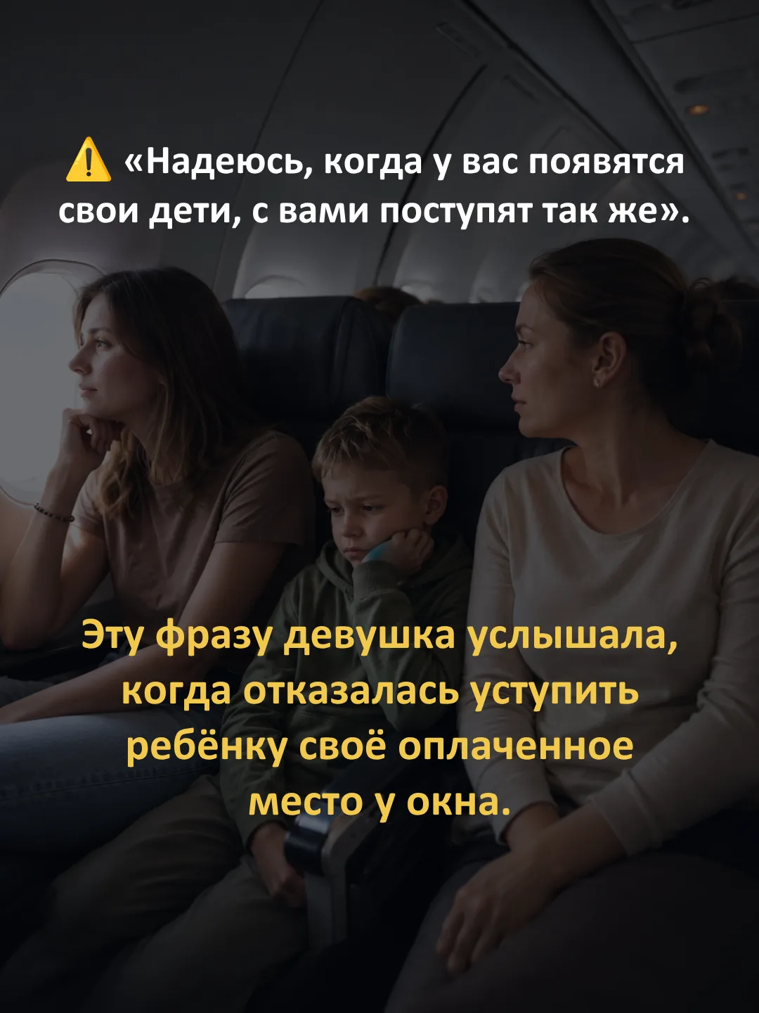 «Надеюсь, когда у вас появятся свои дети, с вами поступят так же».