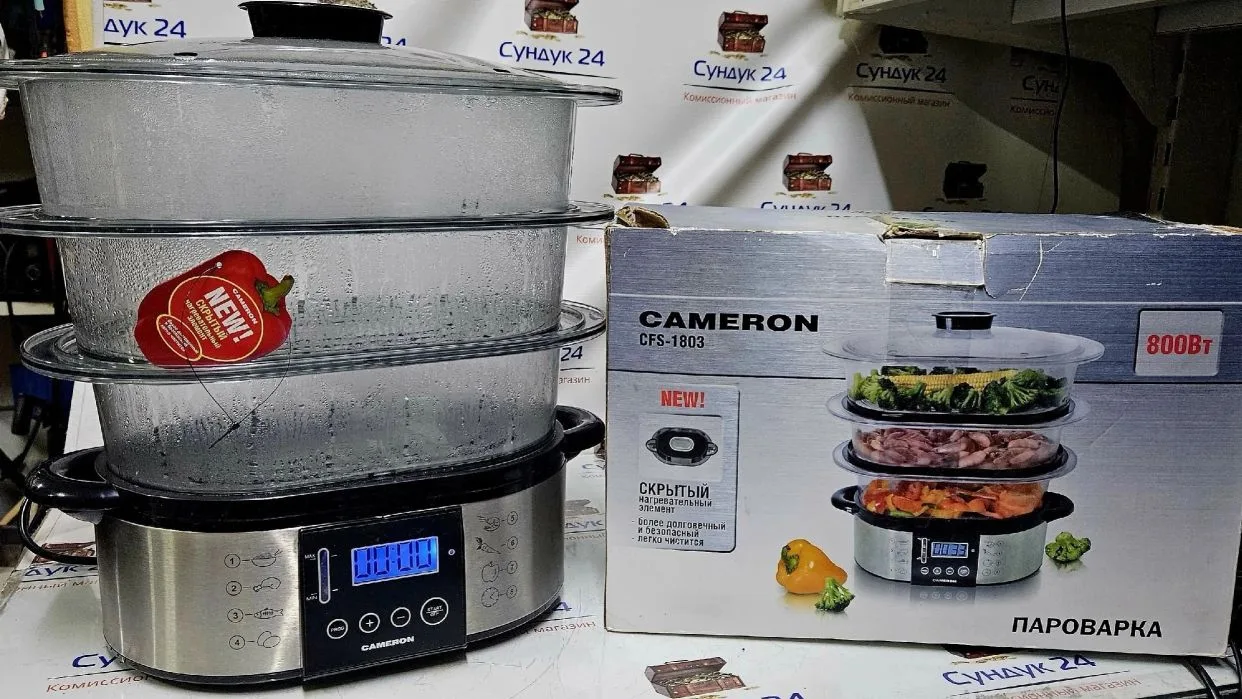Пароварка Cameron GFS-1803.Цена 850 рублей.