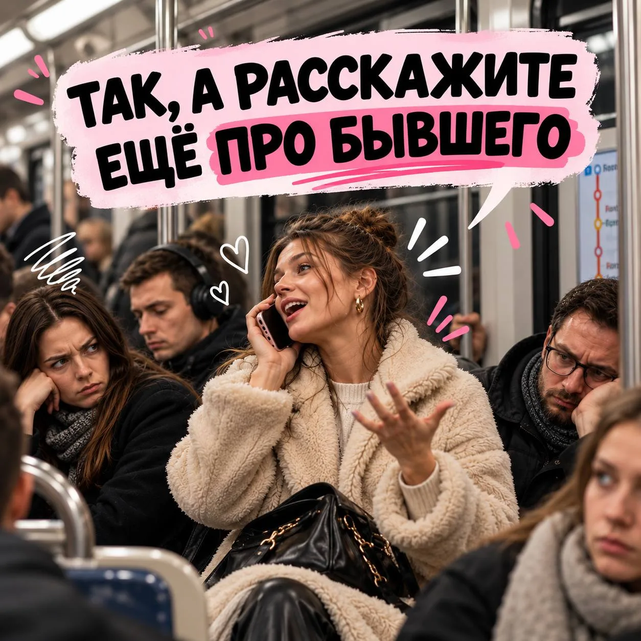 «Алло, я уже в метро» — и следующие 40 минут весь вагон в курсе вашей личной жизни.