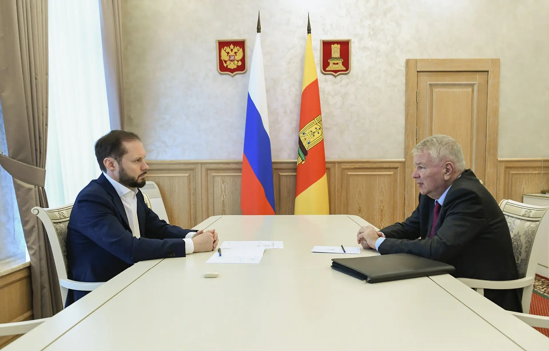 Провёл рабочую встречу с сенатором Российской Федерации от Правительства Тверской облас...