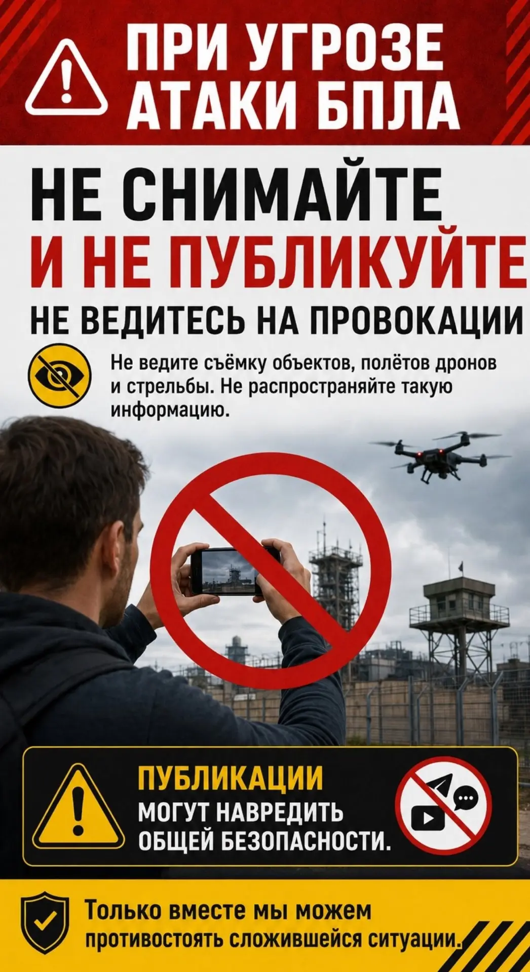 Почему нельзя снимать и публиковать атаки БПЛА.