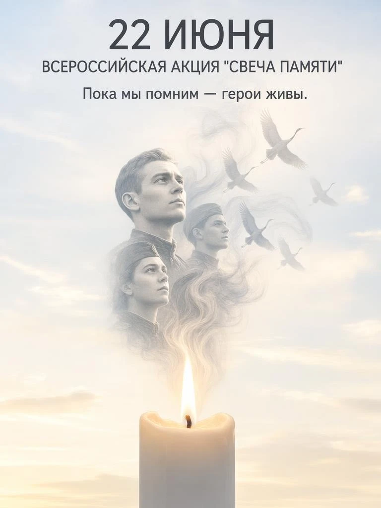 🕯 Зажгите свою «Свечу памяти»

22 июня — День памяти и скорби. В память о тех, кто защищал нашу Род
