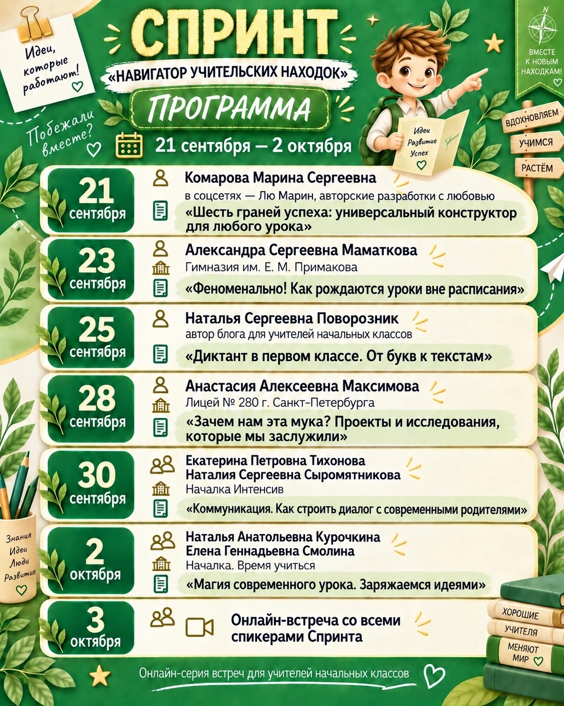 🏃‍♀️🛜СПРИНТ "НАВИГАТОР УЧИТЕЛЬСКИХ НАХОДОК!"