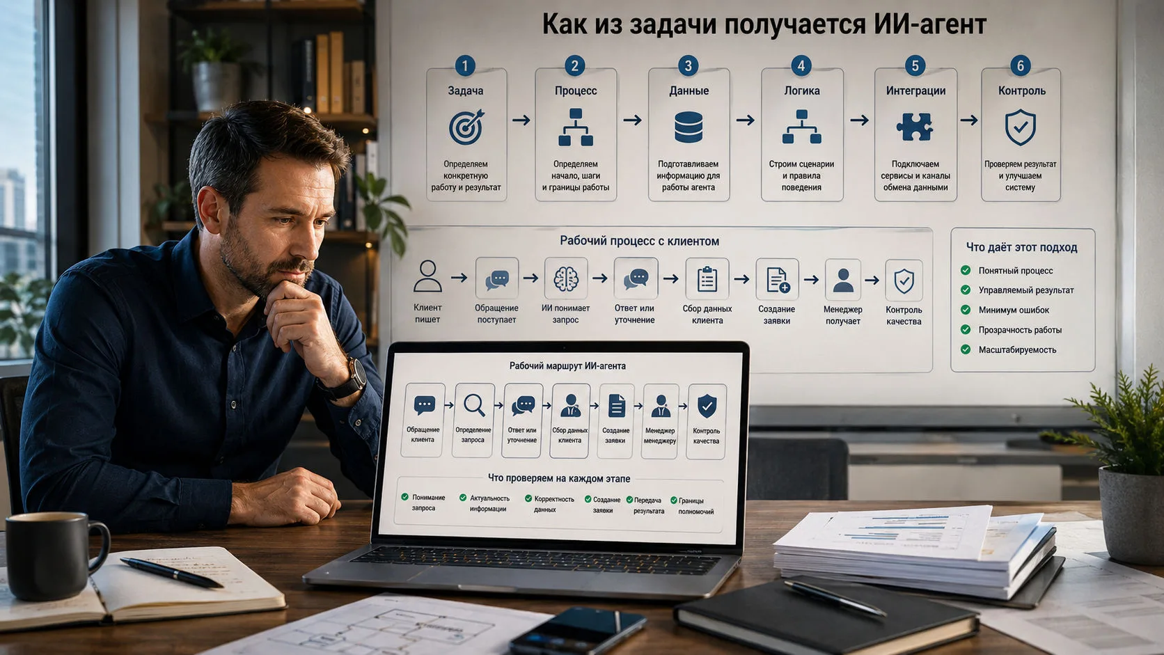 Как из задачи получается ИИ-агент: весь метод на одном примере