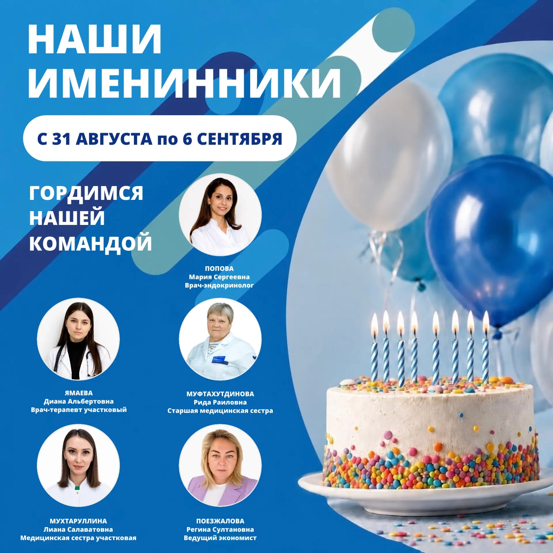 Каждый понедельник мы с большой радостью чествуем коллег, чьи дни рождения пришлись на ...