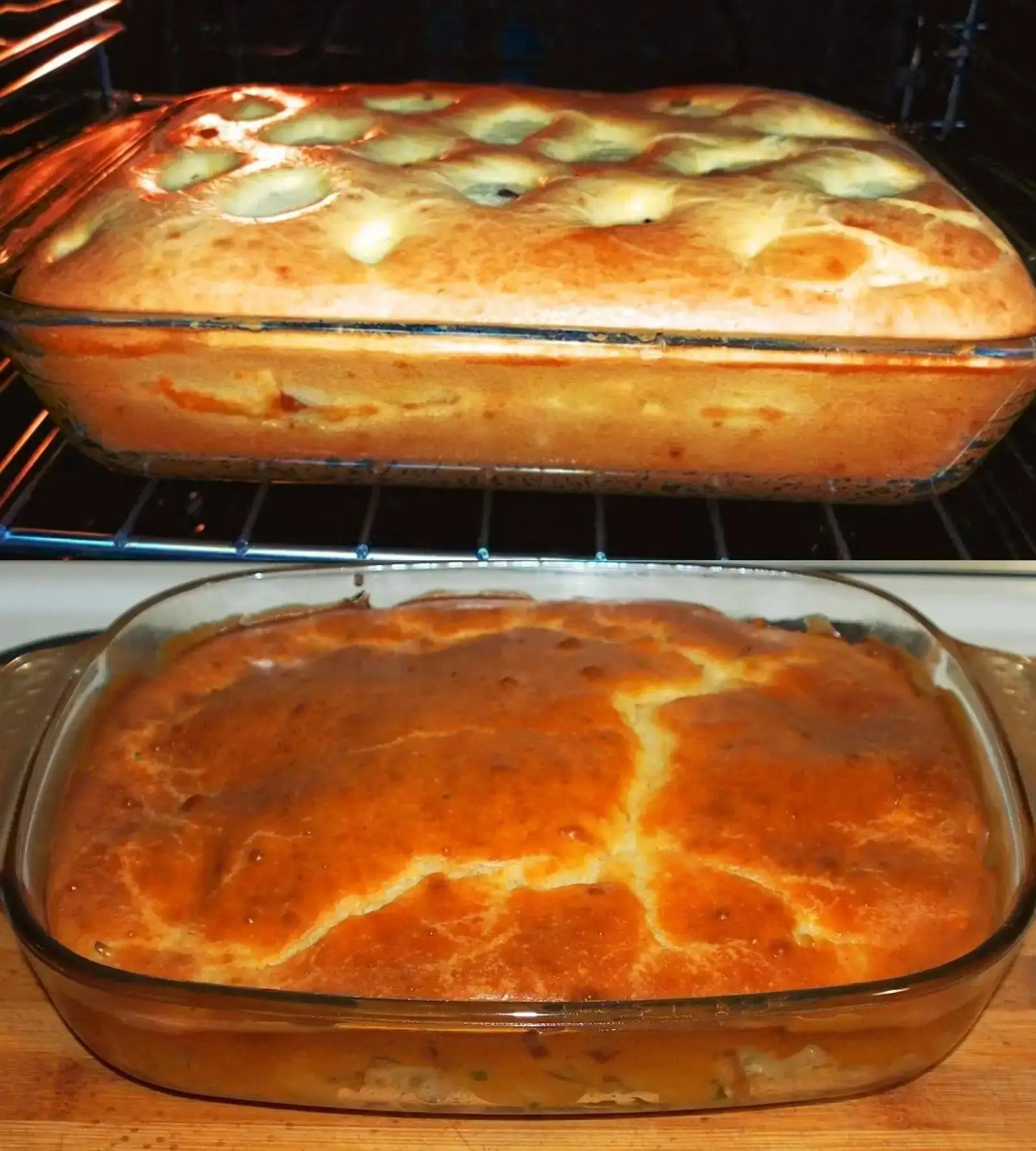 Заливной пирог, который меня всегда выручает 👍