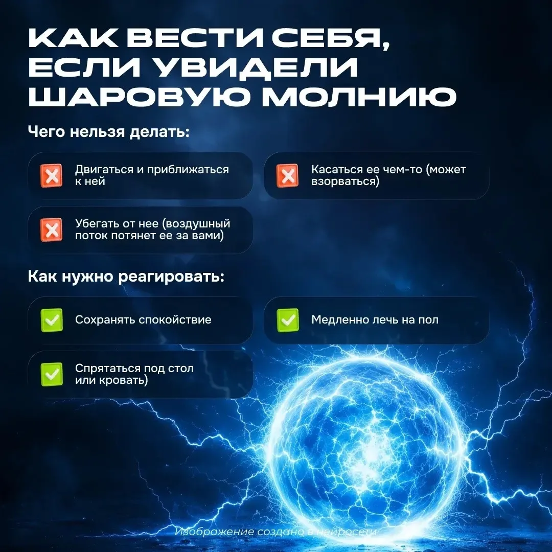 ❗️Сезон шаровых молний начался в России: как вести себя и что нельзя делать