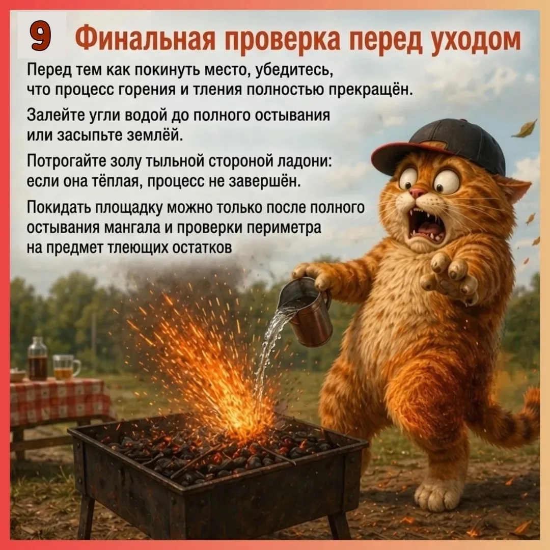 Уважаемые родители!  🍢  Отдых на природе с шашлыками — это приятно и весело, но важно помнить о безо