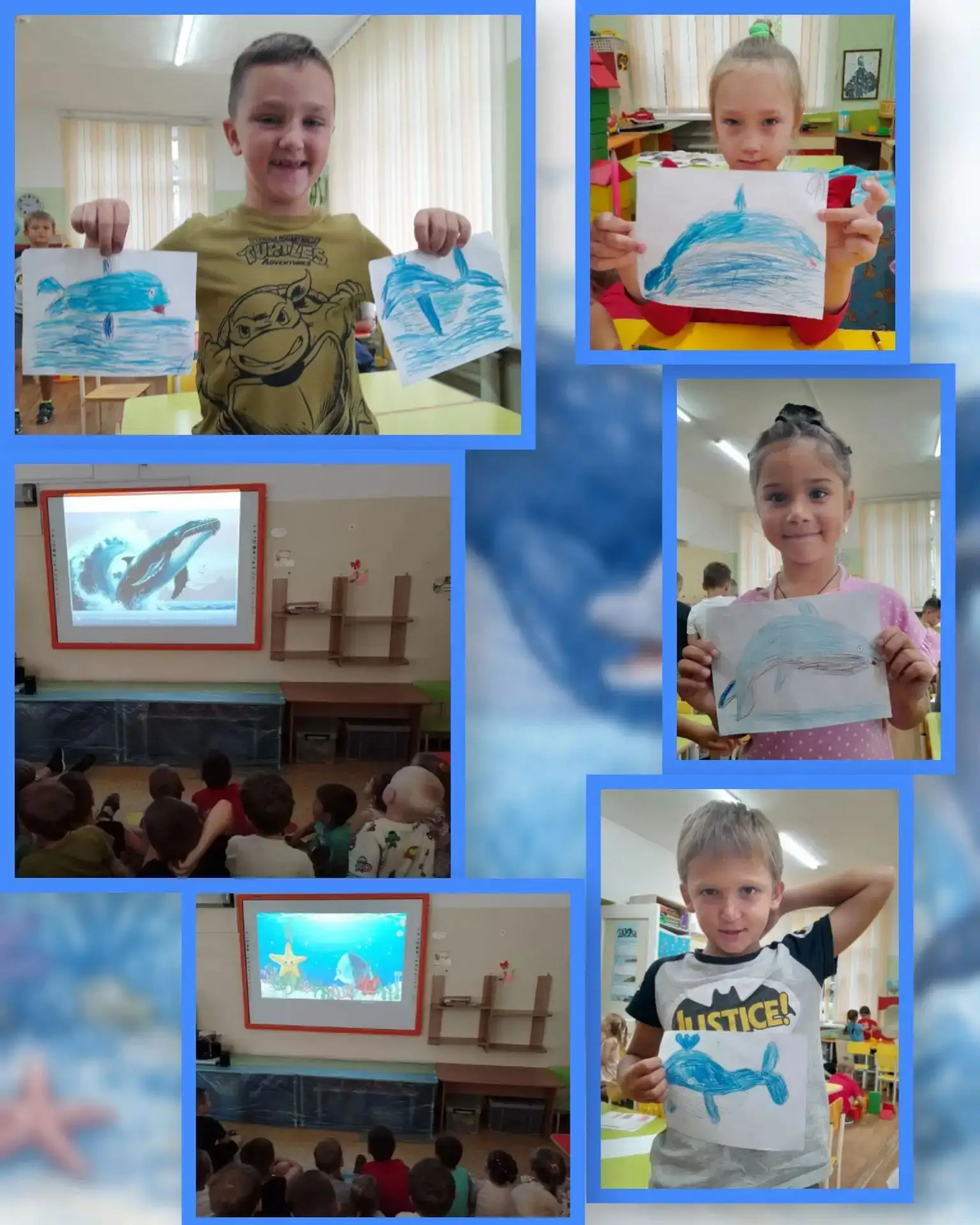 🐋 В гостях у синего кита и дельфина

🌊 Сегодня наши ребята превратились в настоящих исследователей