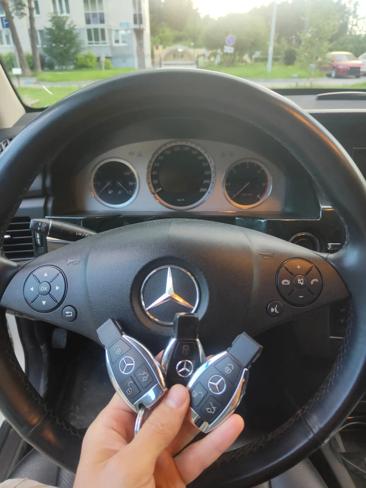 Ключ "рыбка" на Mercedes Benz glk 220