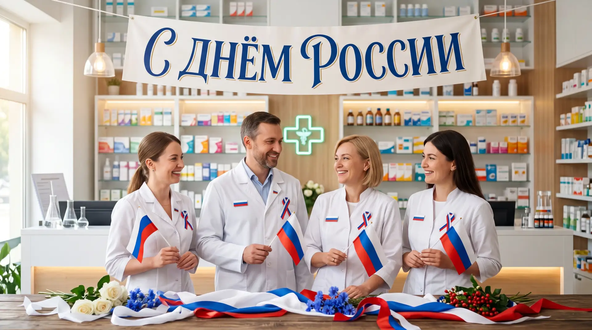 С Днём России!

Дорогие участники, партнёры и коллеги проекта «ПроАптека»!

Сердечно поздравляем вас