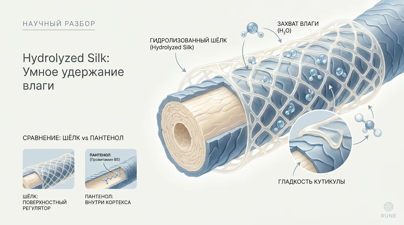 Hydrolyzed Silk в маске: не скользкость, а умное удержание влаги