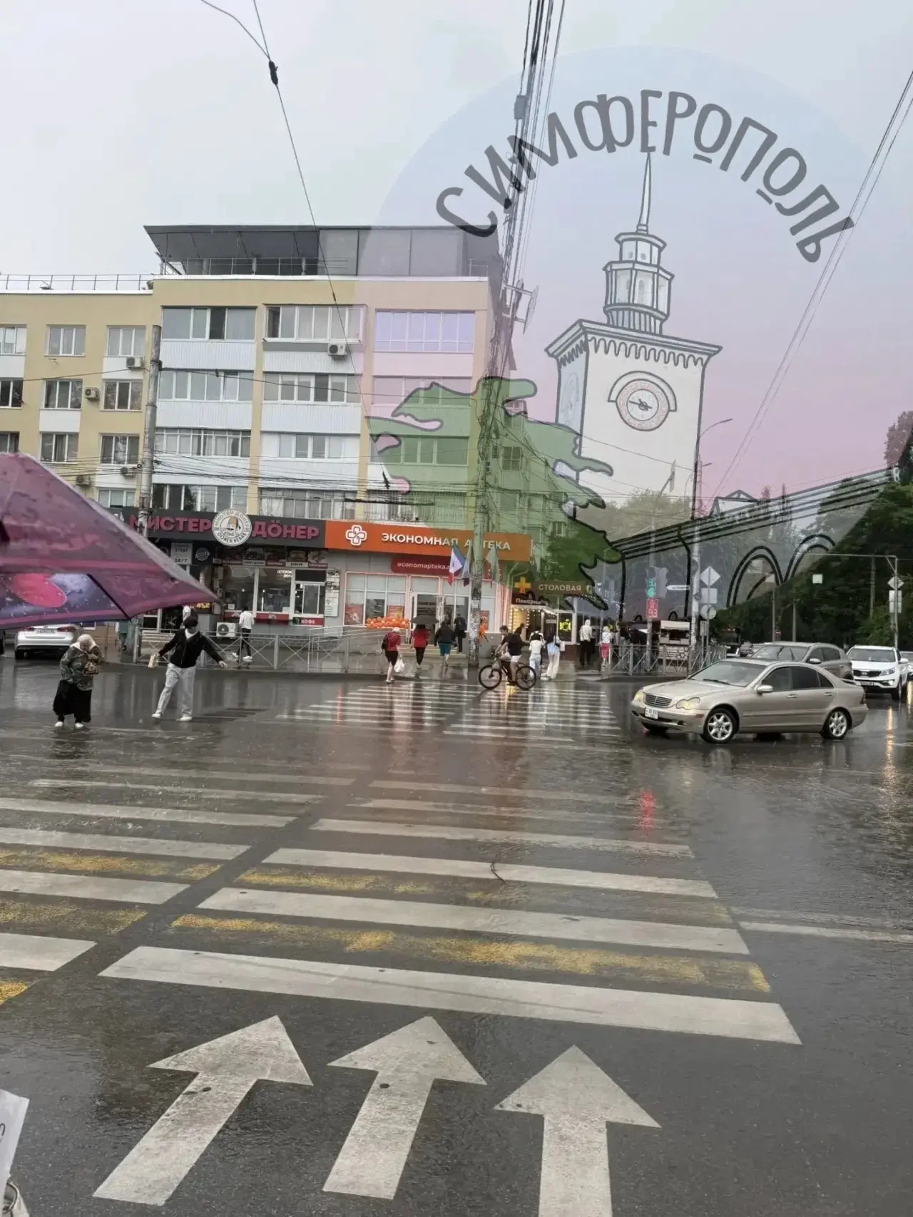 Жители Симферополя жалуются на нерабочие ливневки.