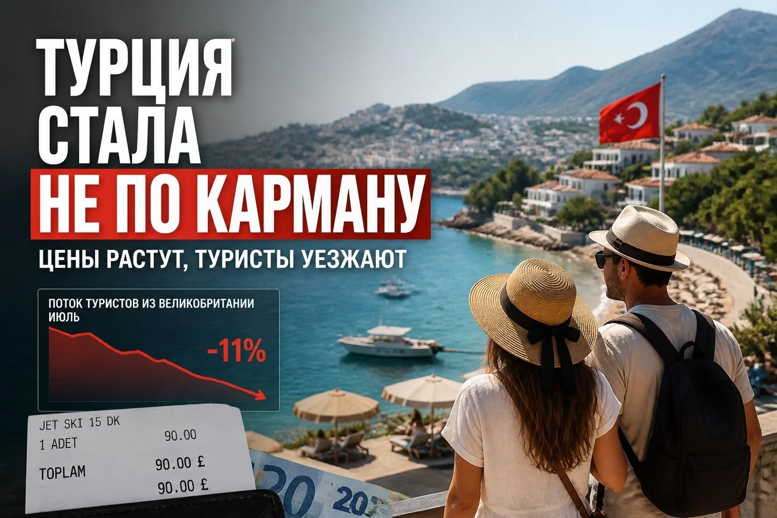 ⚡️ Турецкий отдых перестал быть доступным: даже британцы жалуются на рост цен