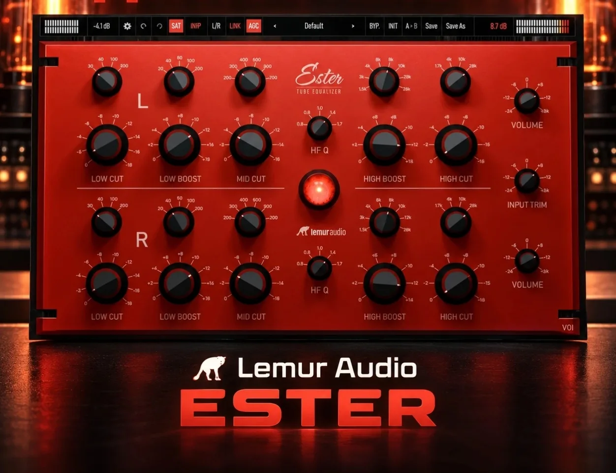 Lemur Audio ESTER v1.0.0 — ламповый эквалайзер с моделями двух ламп: 6072A звучит мягче...