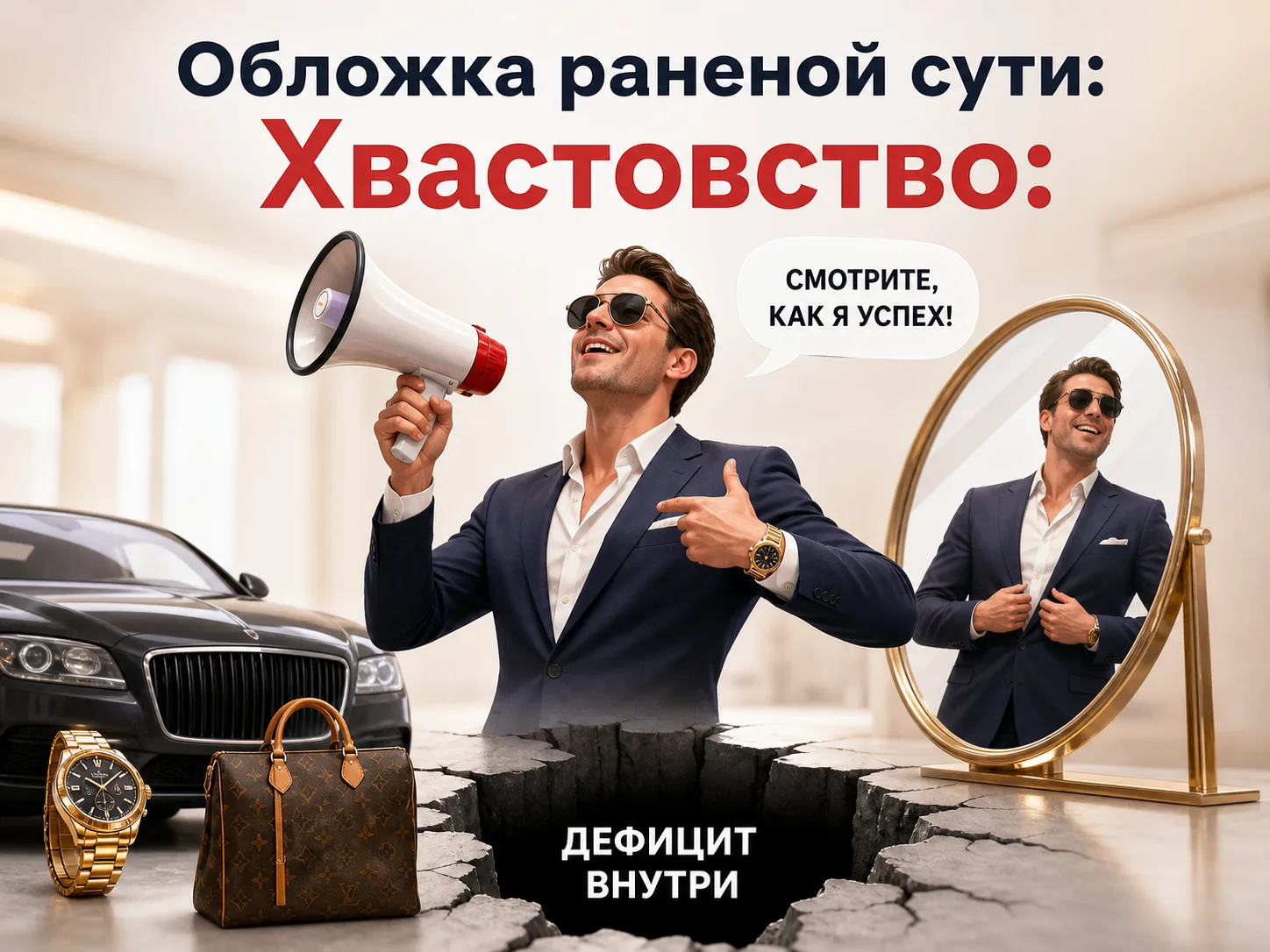 Обложка раненой сути: 10. Хвастовство - это голод по признанию